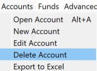 Delete Account