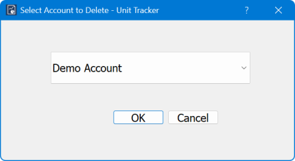 Delete Account Dialog